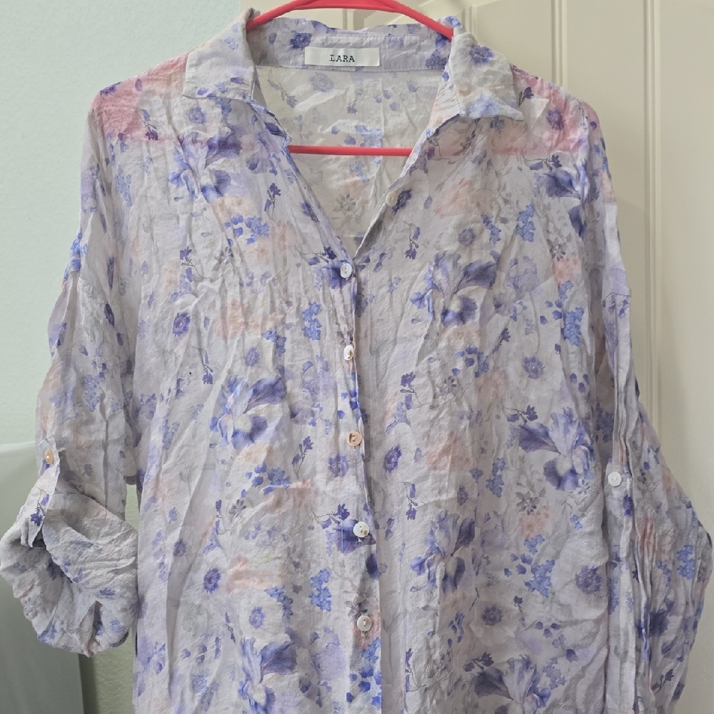 Floral Button Up